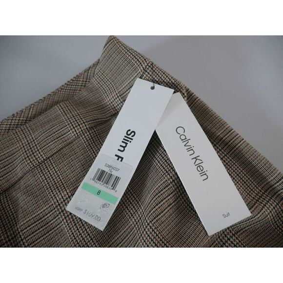 Calvin Klein Women's Mid Rise Slim Fit Ankle Pants 8 - Picture 6 of 9